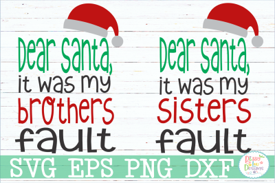 Dear Santa Sibling Set