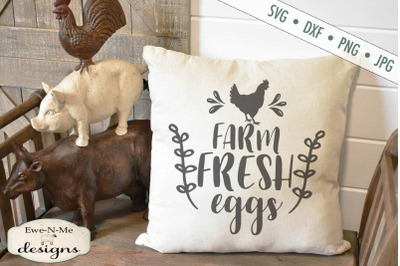 Farm Fresh Eggs Chicken SVG
