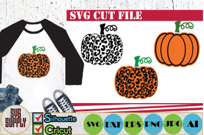 Leopard Pumpkin SVG Cut File