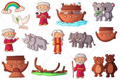 Noah&#039;s Ark Bible Story Clip Art