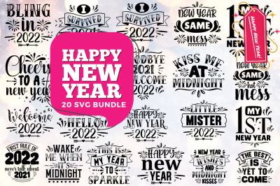 New Year SVG Bundle