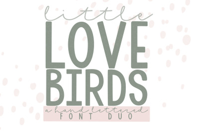 Love Birds Font Duo