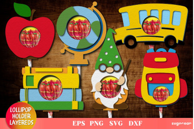 School Day Lollipop Holders | Candy Holders | Svg Bundle