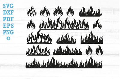 Fire flame SVG BUNDLE, Fire clipart, Fire flame PNG, flame vector