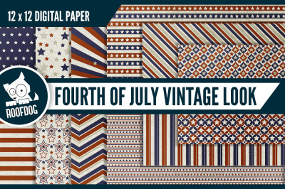 Vintage look Fourth of July