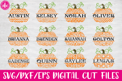 Halloween Pumpkin Bundle - SVG, DXF, EPS Cut File